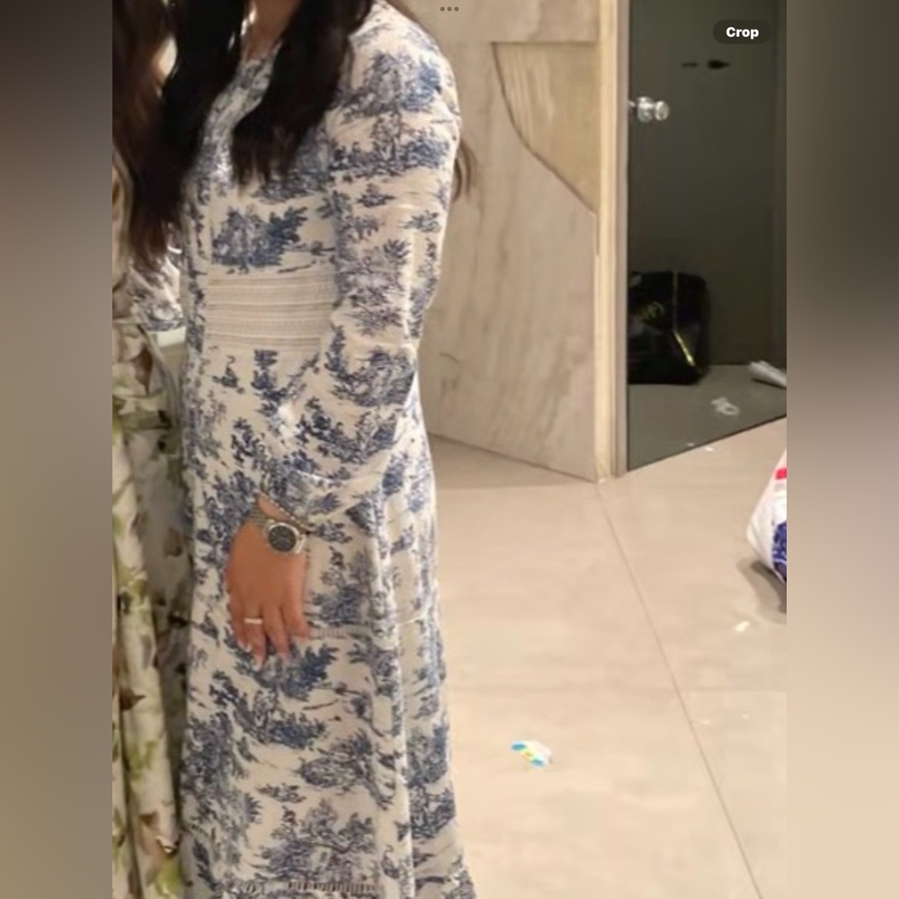 Blue and White Women's Dress Dior style - Picture 2 of 2